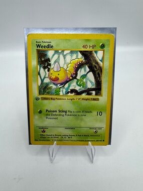 Weedle Base Set 1st Edition Shadowless 69/102